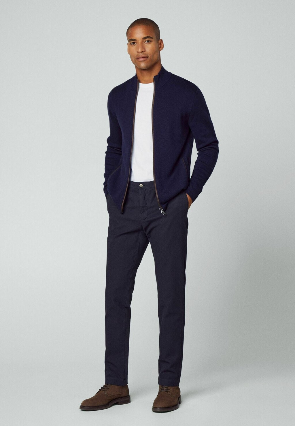 

Кардиган Milano Fzip Hackett London, цвет navy