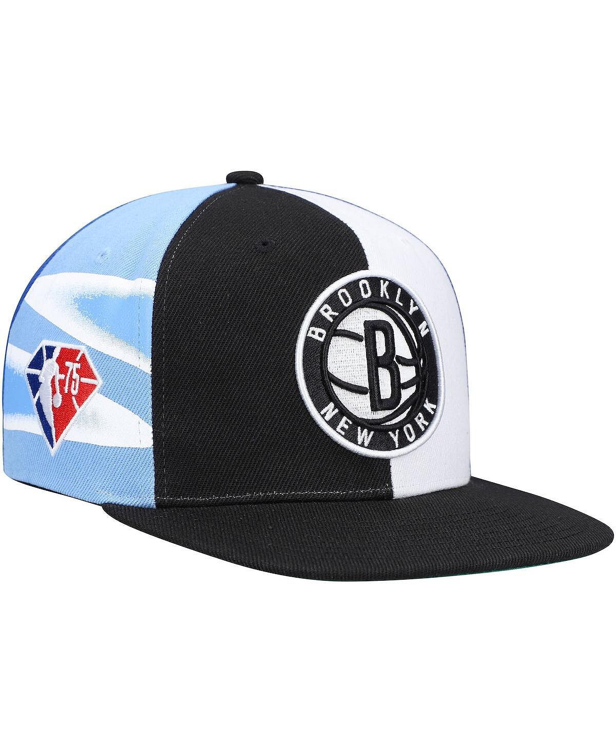 

Мужские черные «Бруклин Нетс», 75-летие НБА Что Кепка Snapback Mitchell & Ness