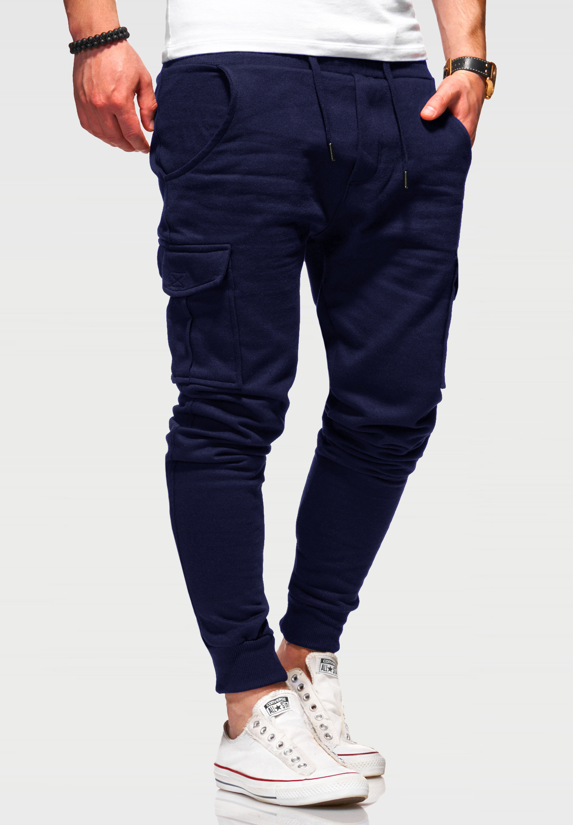 Спортивные брюки SOUL STAR MPKANSAS Lange Sporthose Trainingshose mit Cargotaschen, темно синий