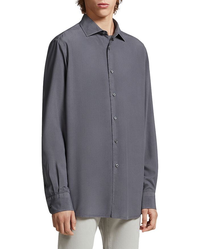 

Шелковая рубашка с длинным рукавом Zegna