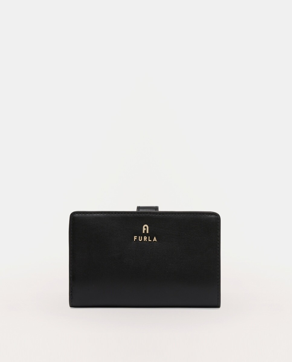

Черный кожаный кошелек Furla, черный