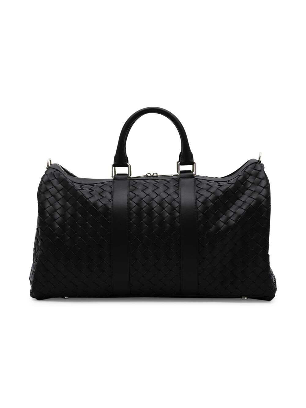 

Кожаная спортивная сумка Intrecciato Bottega Veneta, черный