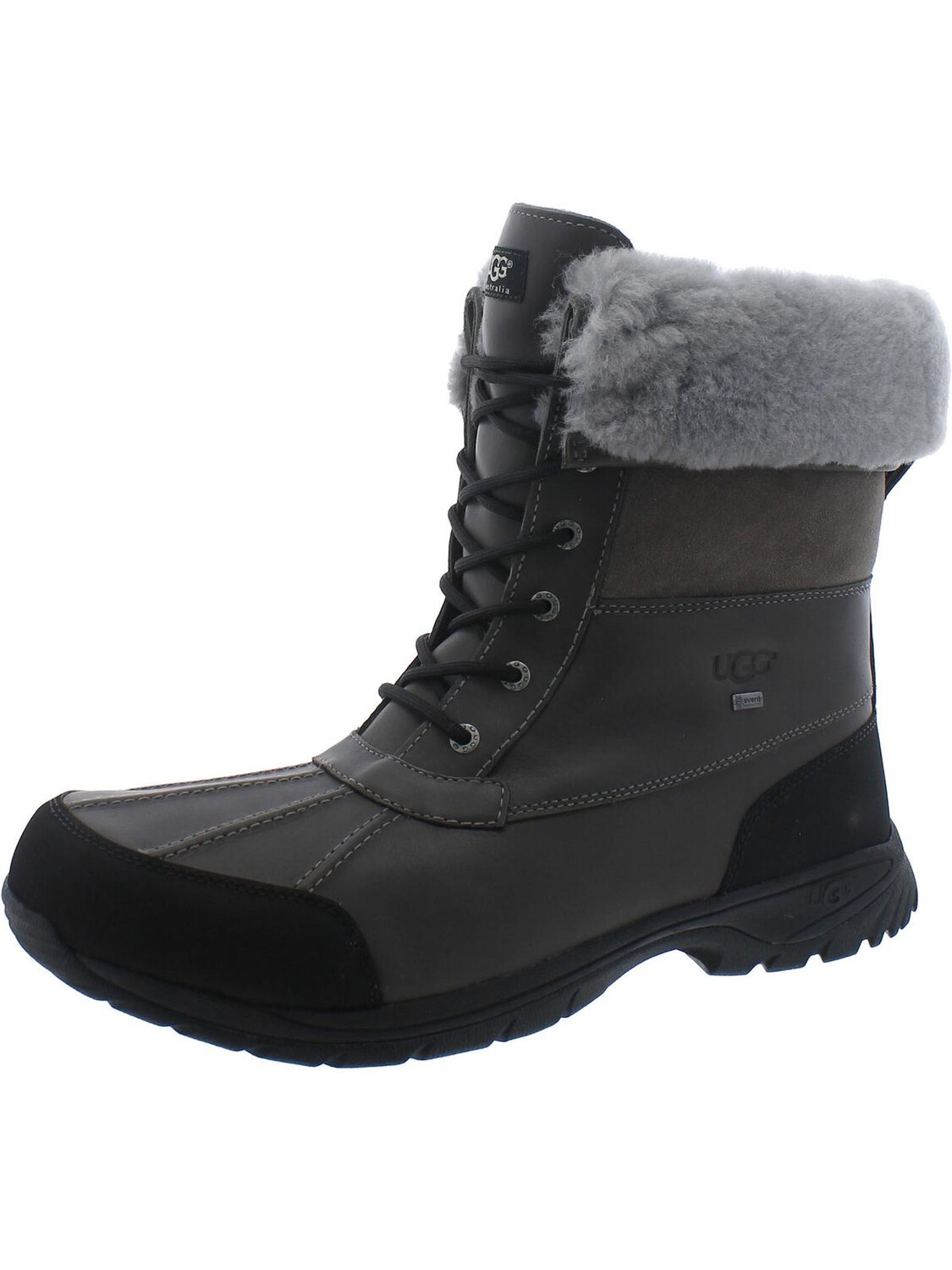 

Мужские кожаные зимние ботинки Butte из овчины Ugg Australia, цвет Grey/Black