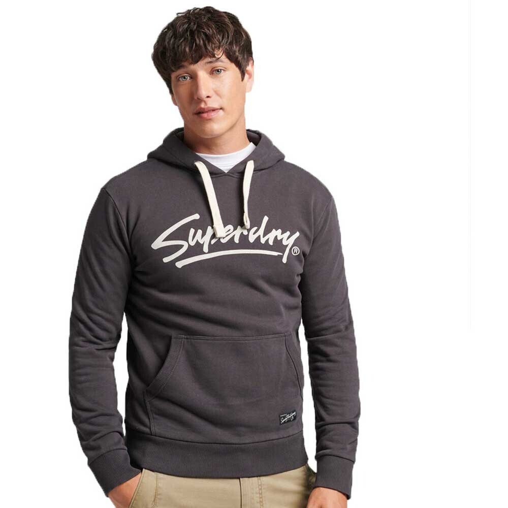 

Худи Superdry Vintage Downtown Script, серый
