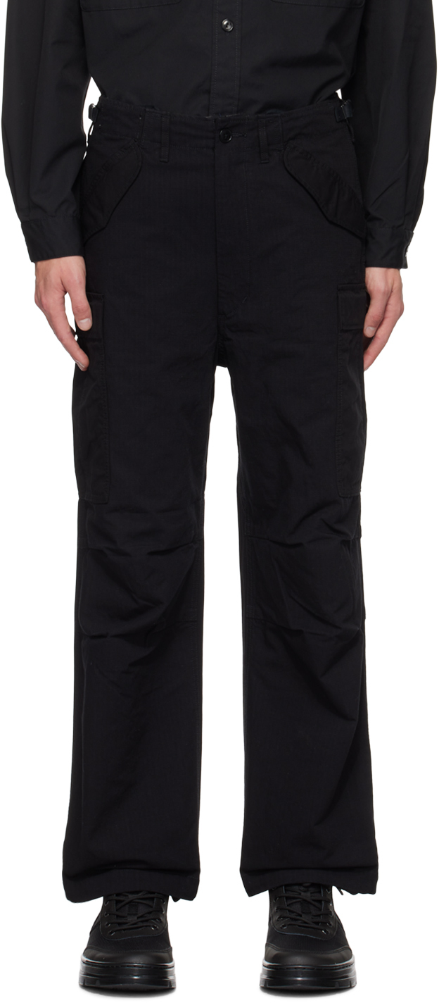 Черные брюки карго со складками Nanamica nanamica шорты карго черные