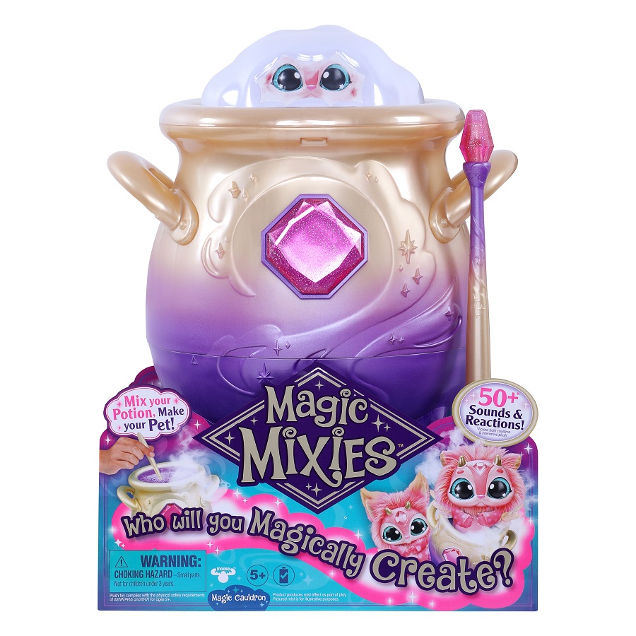 игровой набор moose интерактивный волшебный котел розовый тм magic mixies Волшебный котел Magic Mixies Magic Cauldron сюрприз, розовый
