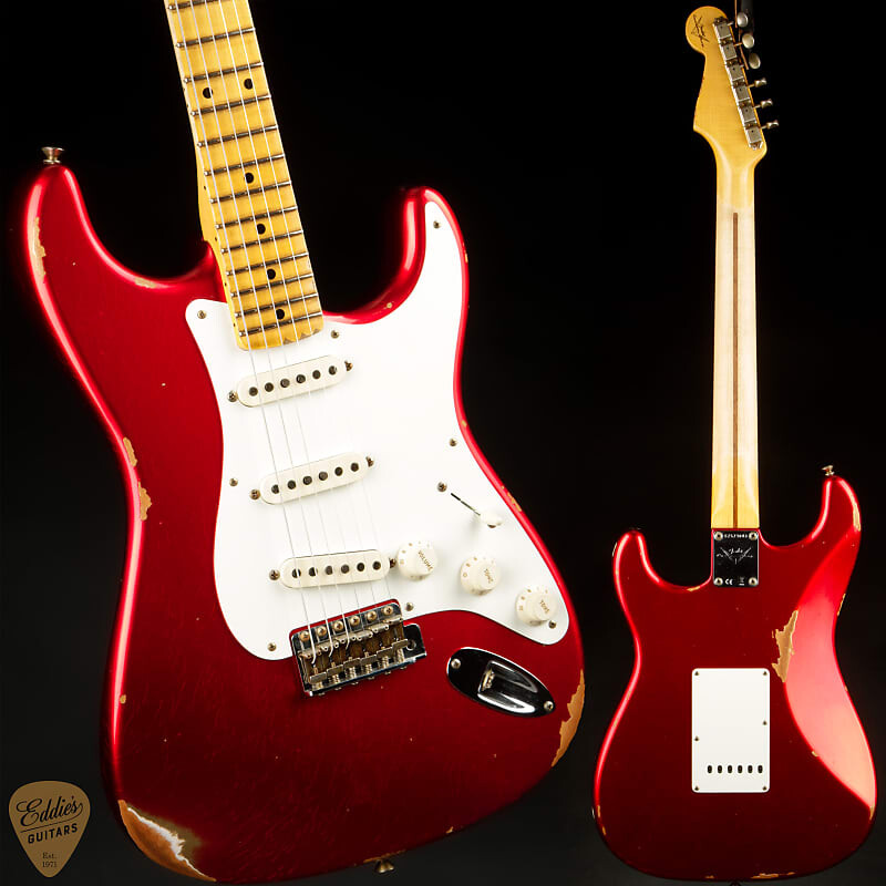 

Электрогитара Fender Custom Shop 1958 Stratocaster Relic - Faded Aged Candy Apple Red