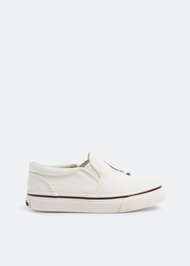 

Кроссовки Polo Ralph Lauren Keaton Bear Slip-On, белый