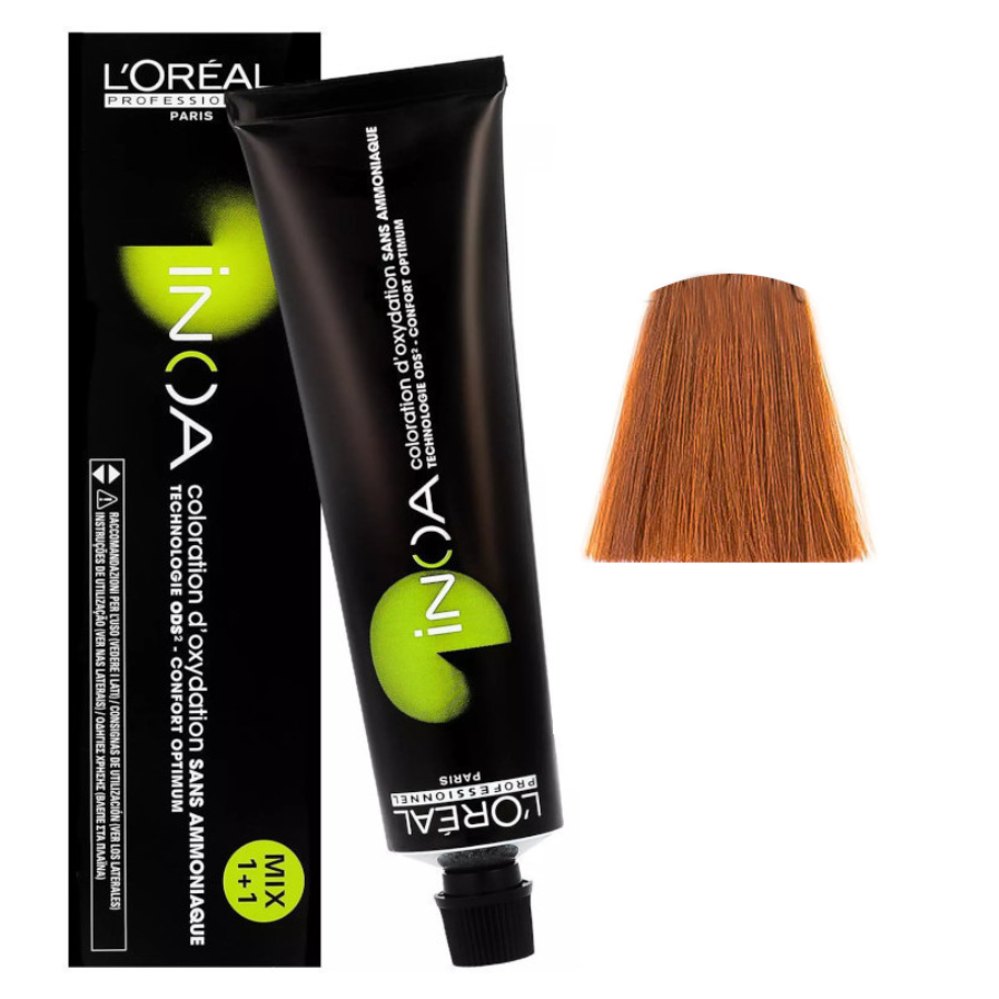цена Перманентная краска для волос без аммиака - цвет 7 L'Oréal Professionnel Inoa, 60г