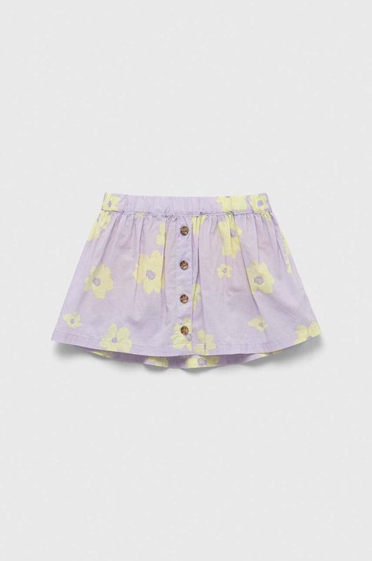 Льняная юбка для детей Gap, фиолетовый
