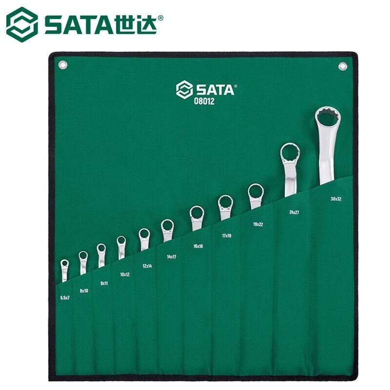 SATA 08012 Набор ключей Torx, двойной сливной ключ, набор инструментов из 10 предметов, 5,5-17 мм, в наличии