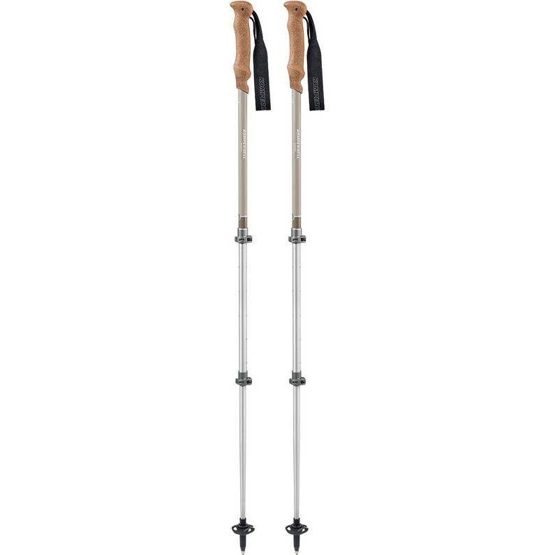 

Палки Ridgehiker Cork Powerlock Compact Komperdell, серый