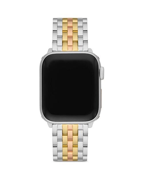 

Apple Watch Трехцветный браслет с позолотой 18 карат, 38–49 мм MICHELE, цвет Silver