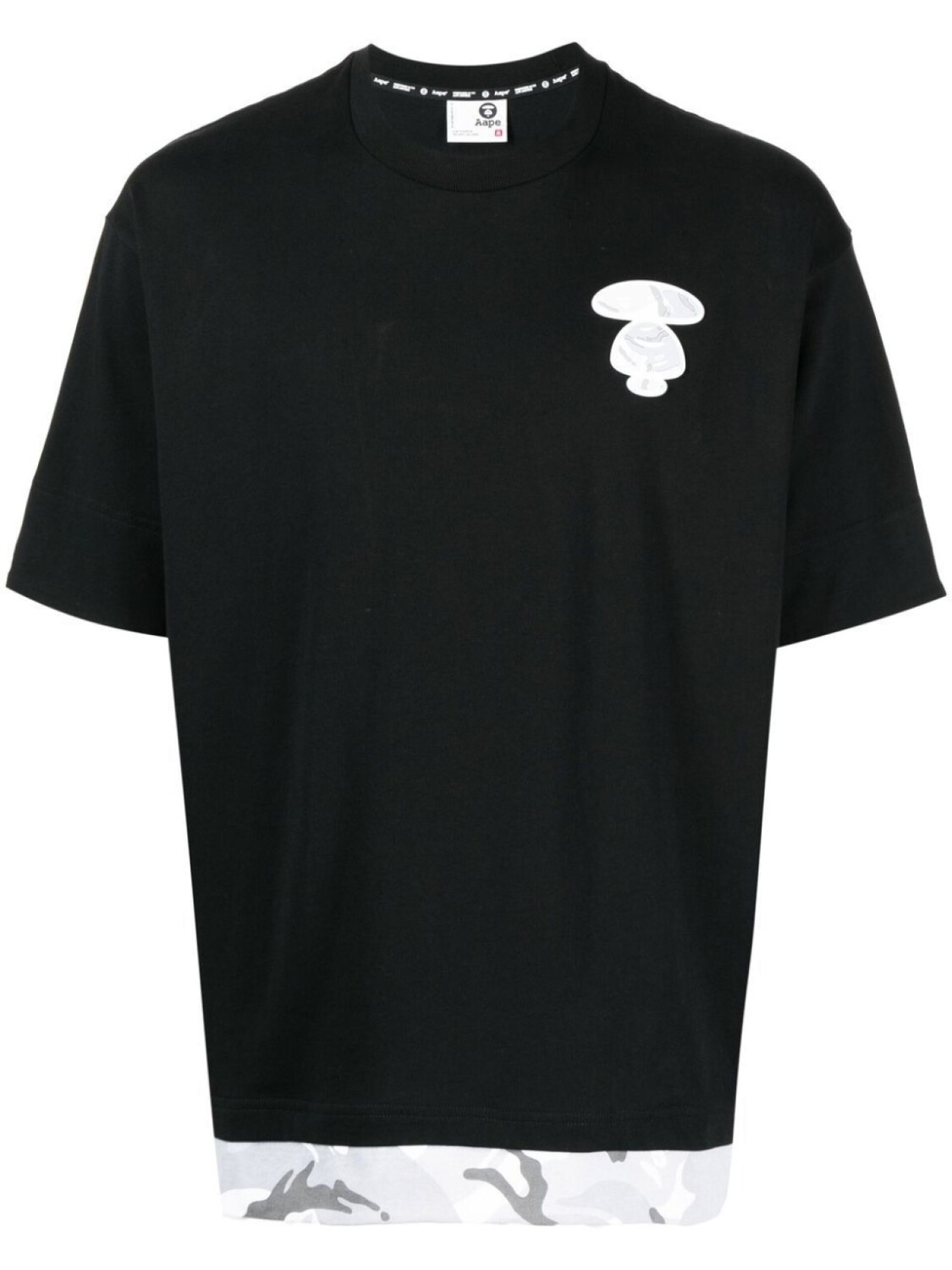 

Футболка AAPE Unvs с камуфляжным принтом AAPE BY *A BATHING APE, черный
