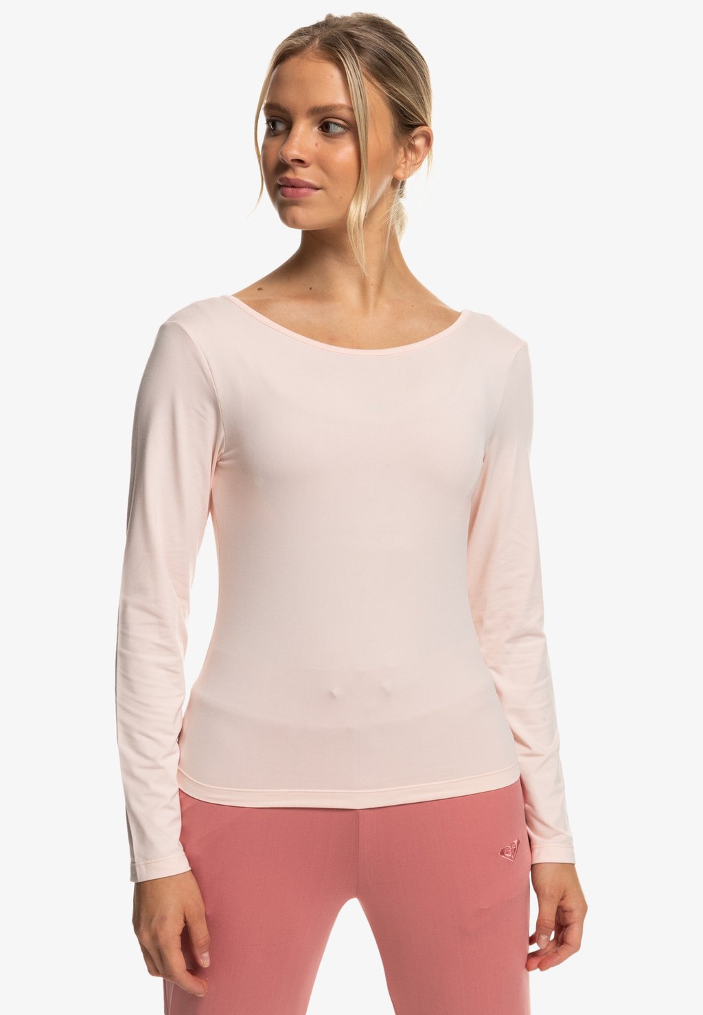Блузка с длинными рукавами Roxy, розовый