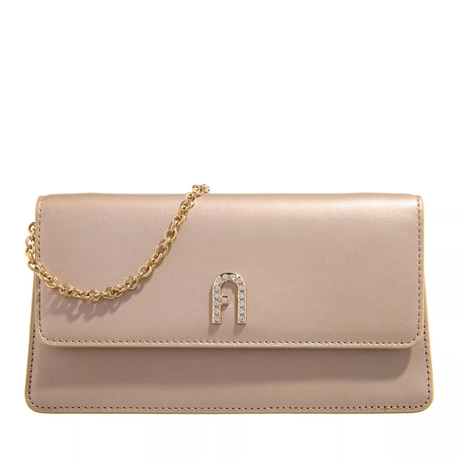 

Миниатюрная сумка через плечо diamante грано. Furla, золотой