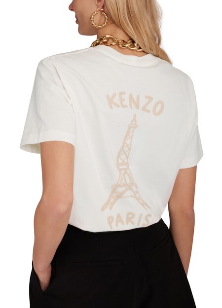 

Футболка с графическим рисунком Kenzo, белый