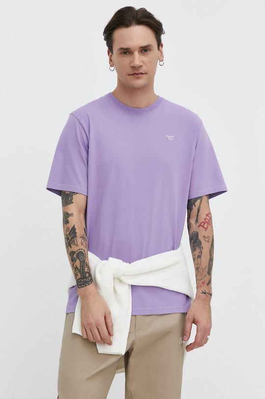 

Хлопковая футболка Superdry, фиолетовый