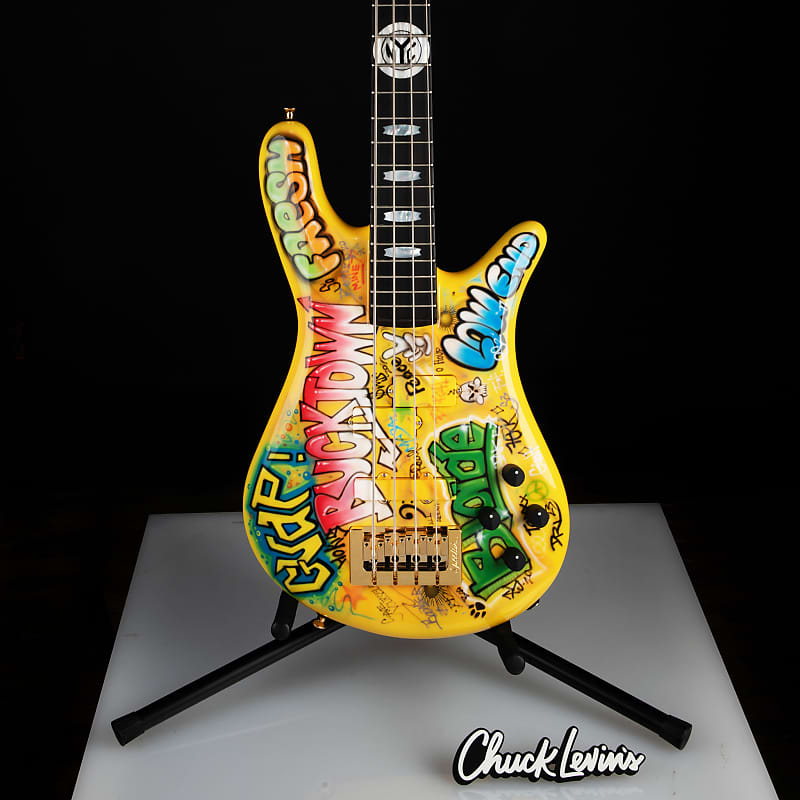 Басс гитара Spector USA Custom NS-2 NYC Graffiti Collection Limited Edition Bass Guitar - CHUCKSCLUSIVE - #1560