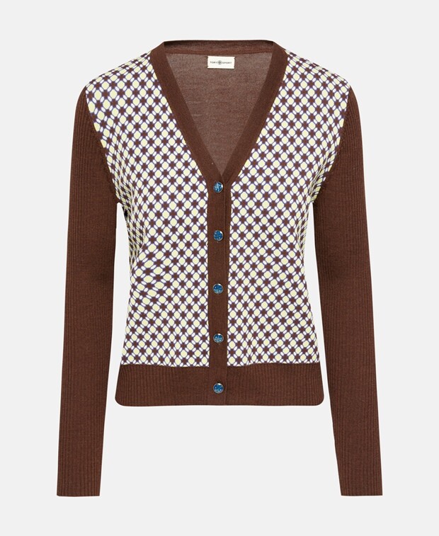 

Шерстяной кардиган Tory Burch, лаймовый