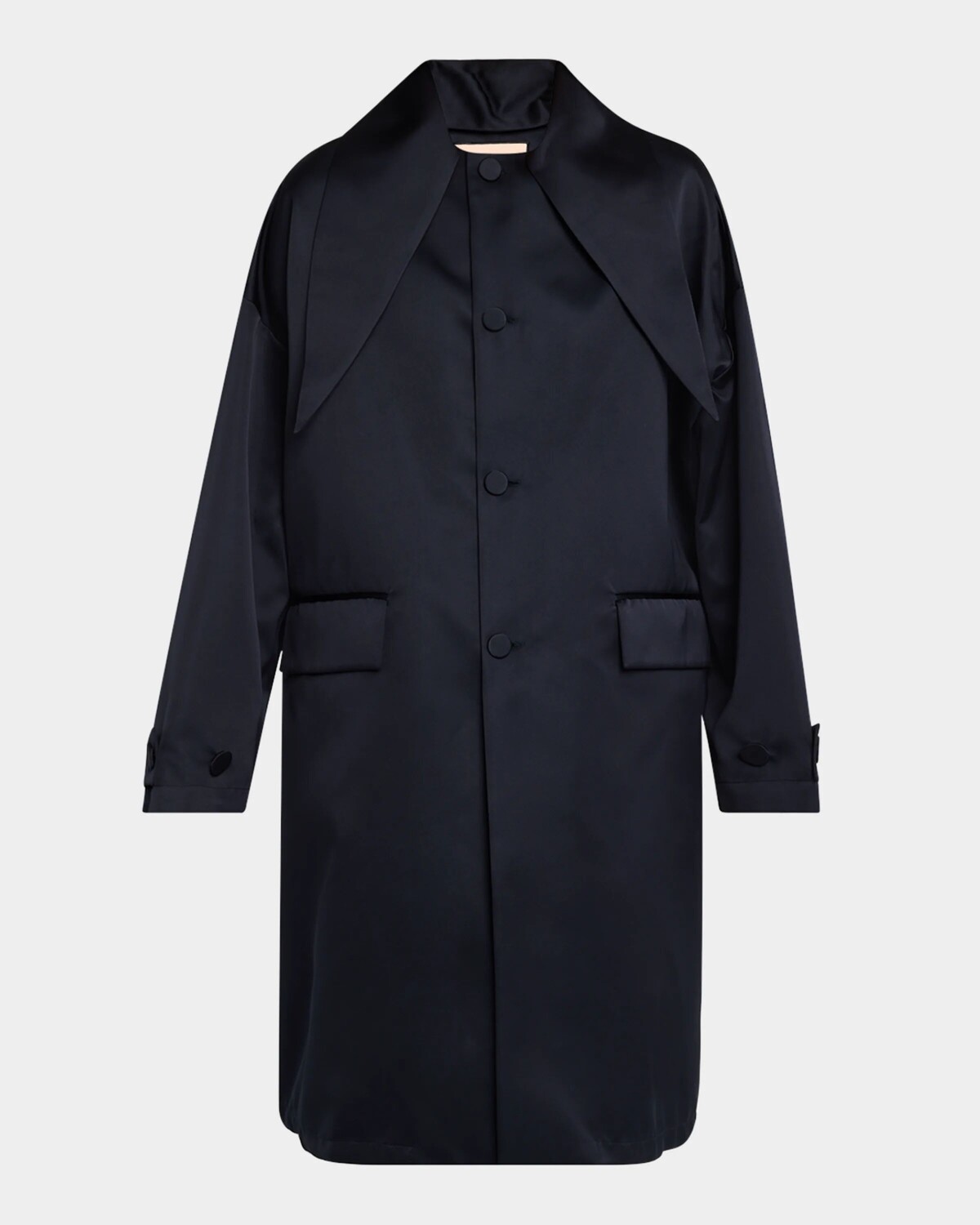 

Длинный плащ с заниженным воротником Plan C, цвет Blue Black