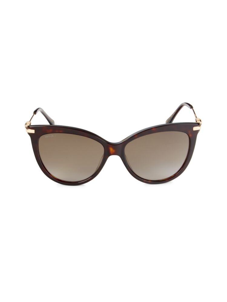 

Солнцезащитные очки «кошачий глаз» Tinsley 56MM Jimmy Choo, цвет Havana