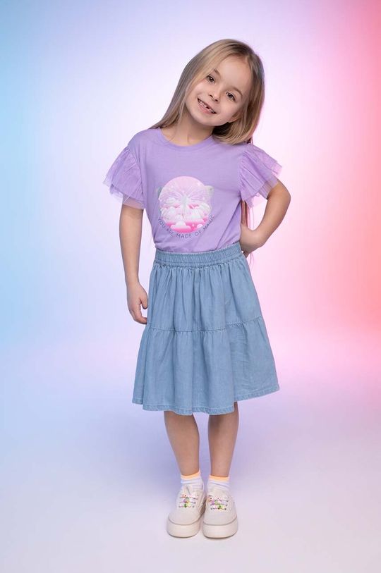 Хлопковая юбка для маленькой девочки Coccodrillo, синий