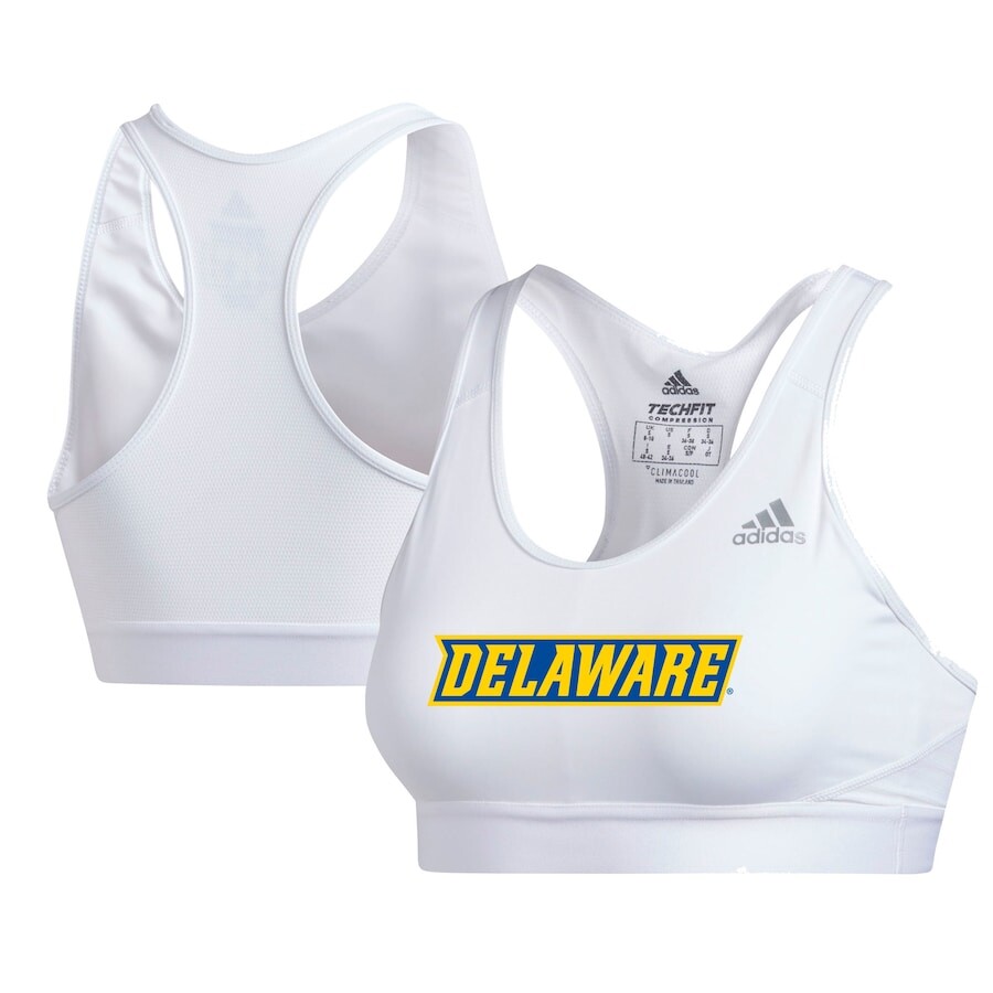 

Спортивный бюстгальтер adidas Delaware Fightin Blue Hens, белый