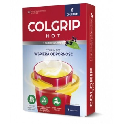 Пакетики Colgrip Hot 8 поддерживают бесперебойное функционирование иммунной системы, Colfarm