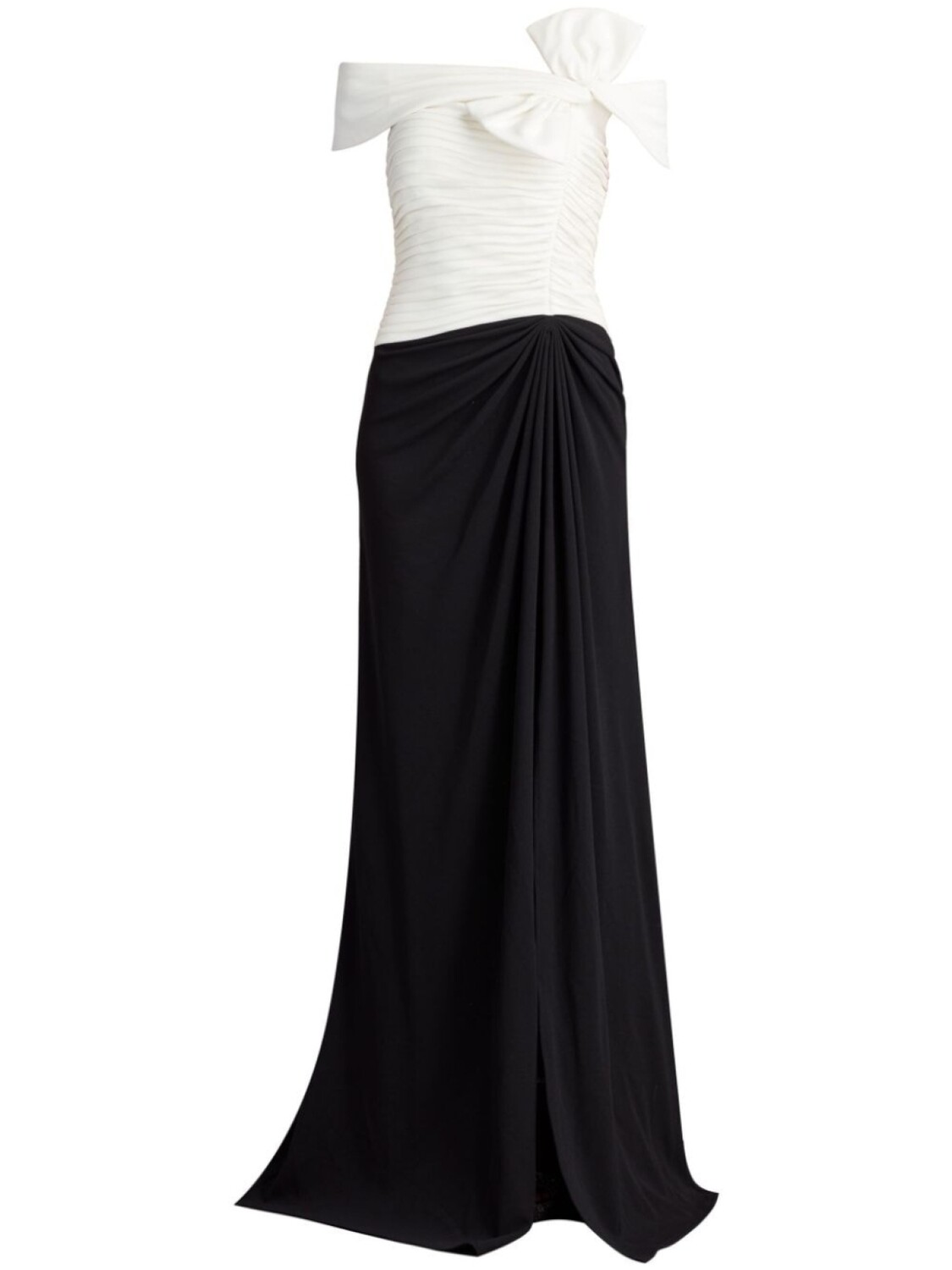 

Tadashi Shoji платье с вырезом-лодочкой и бантом, черный
