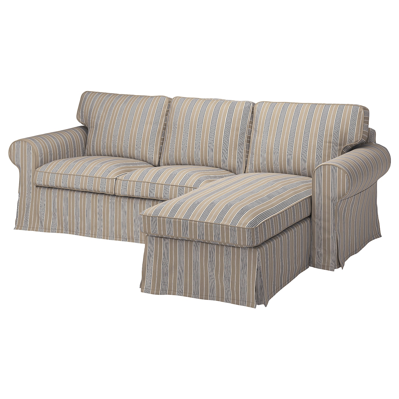 ЭКТОРП 3-местный диван + диван, Карлшов бежевый/мультиколор EKTORP IKEA