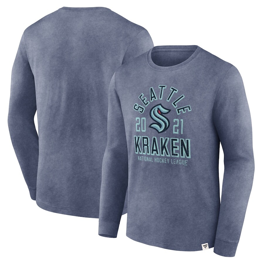 

Футболка с длинным рукавом Fanatics Branded Seattle Kraken, синий