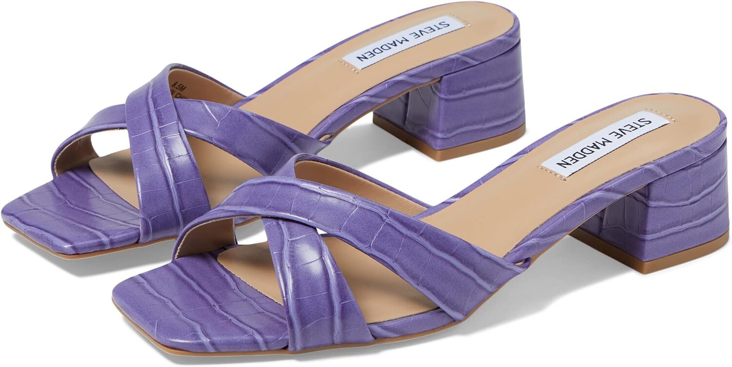 

Босоножки Gaia Sandal Steve Madden, цвет Purple Croco