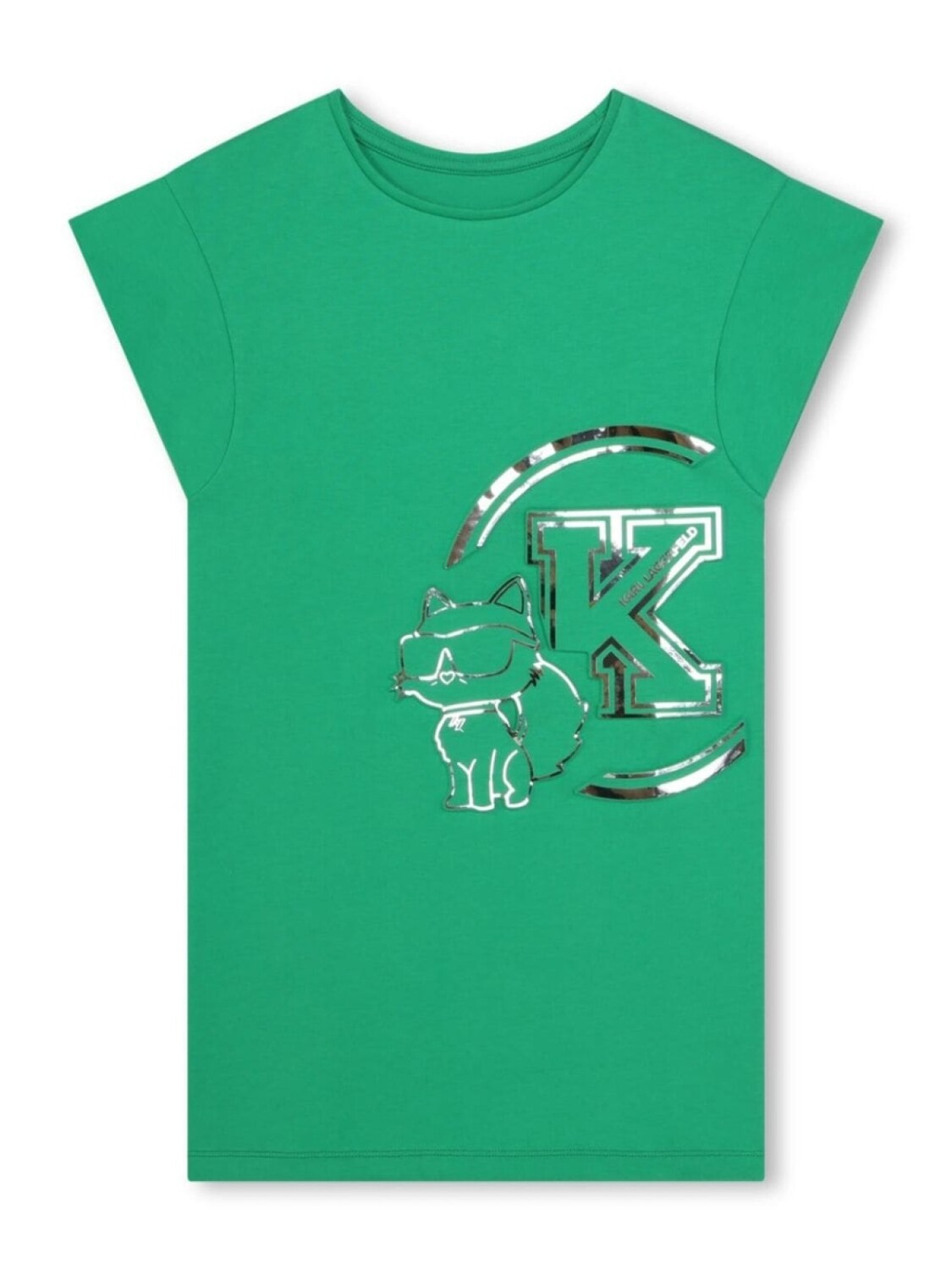 

Karl Lagerfeld Kids платье-футболка Choupette, зеленый