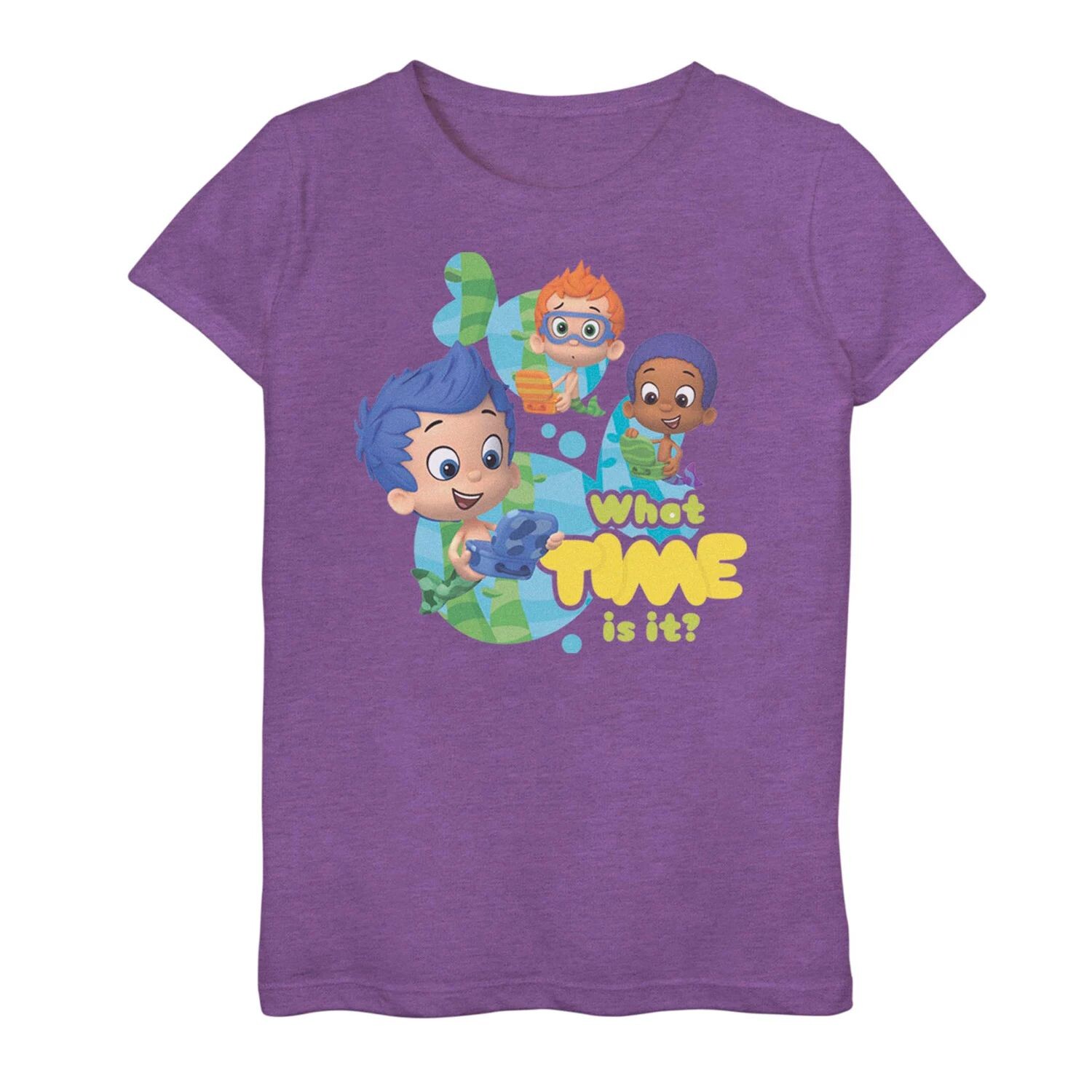 

Футболка Bubble Guppies для девочек 7–16 лет «Сколько времени» Licensed Character
