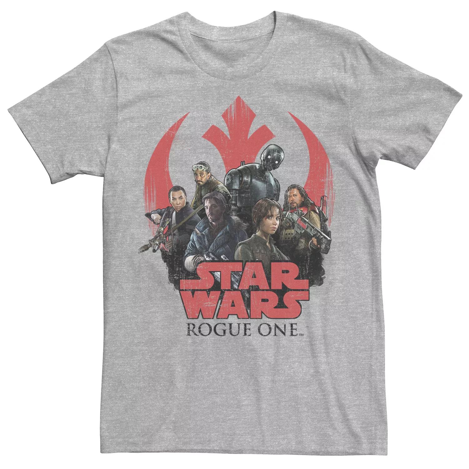 Мужская футболка с персонажем Rogue One: A Story Rebellion Star Wars игровой набор героев rogue one a star wars story 6 штук