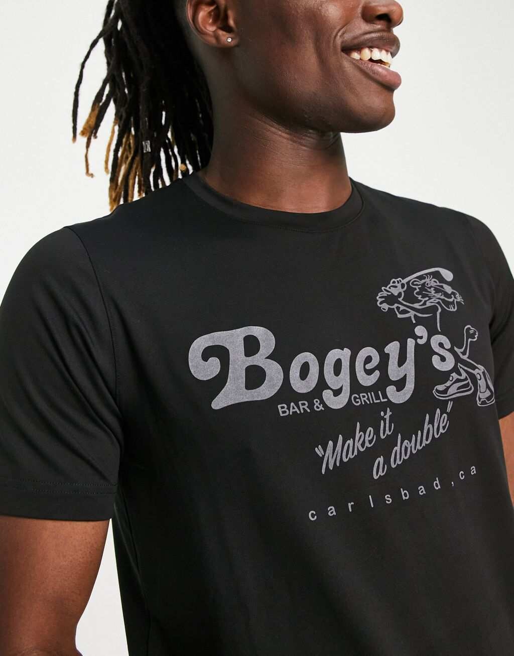 

Черная футболка с принтом Bogeys Puma Golf Cloudspun, Черный
