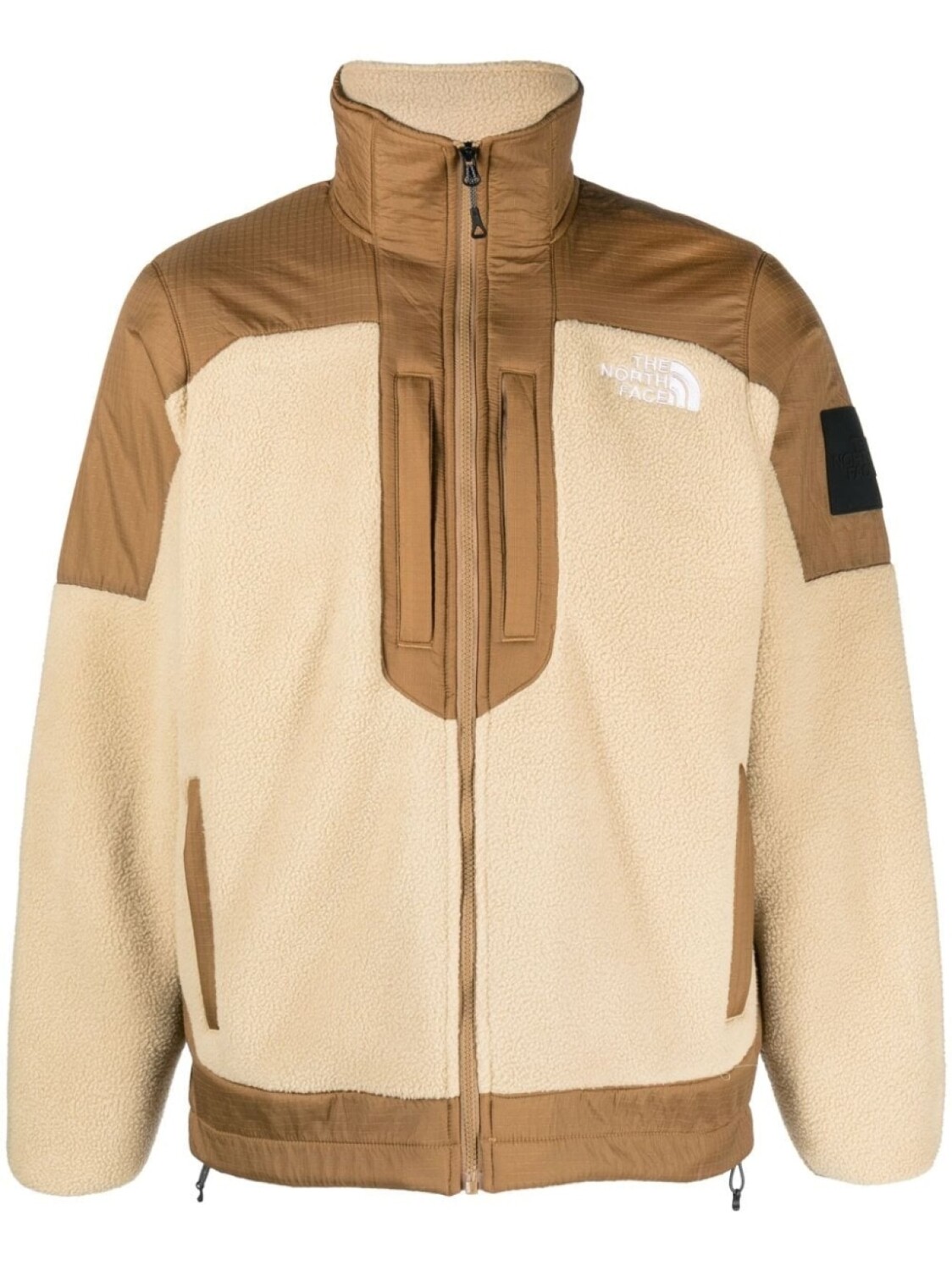 

The North Face куртка Fleeski Y2K со вставками, коричневый