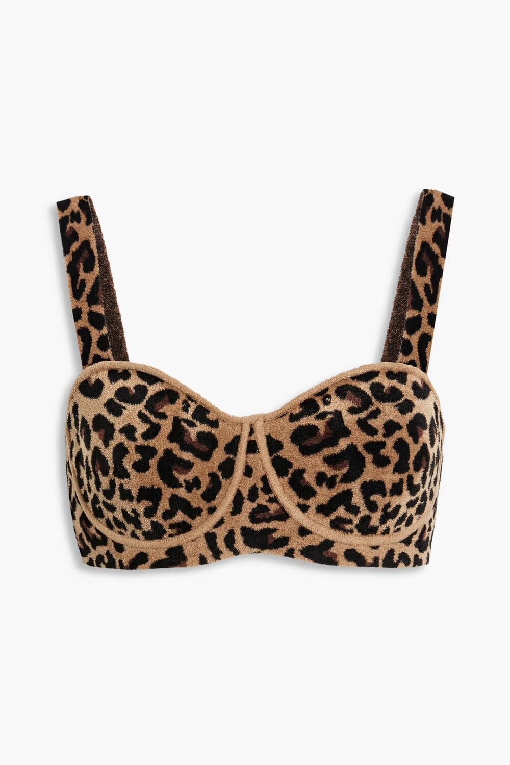 

Велюровый бюстгальтер на косточках Nyx с леопардовым принтом Galvan London, цвет Animal print
