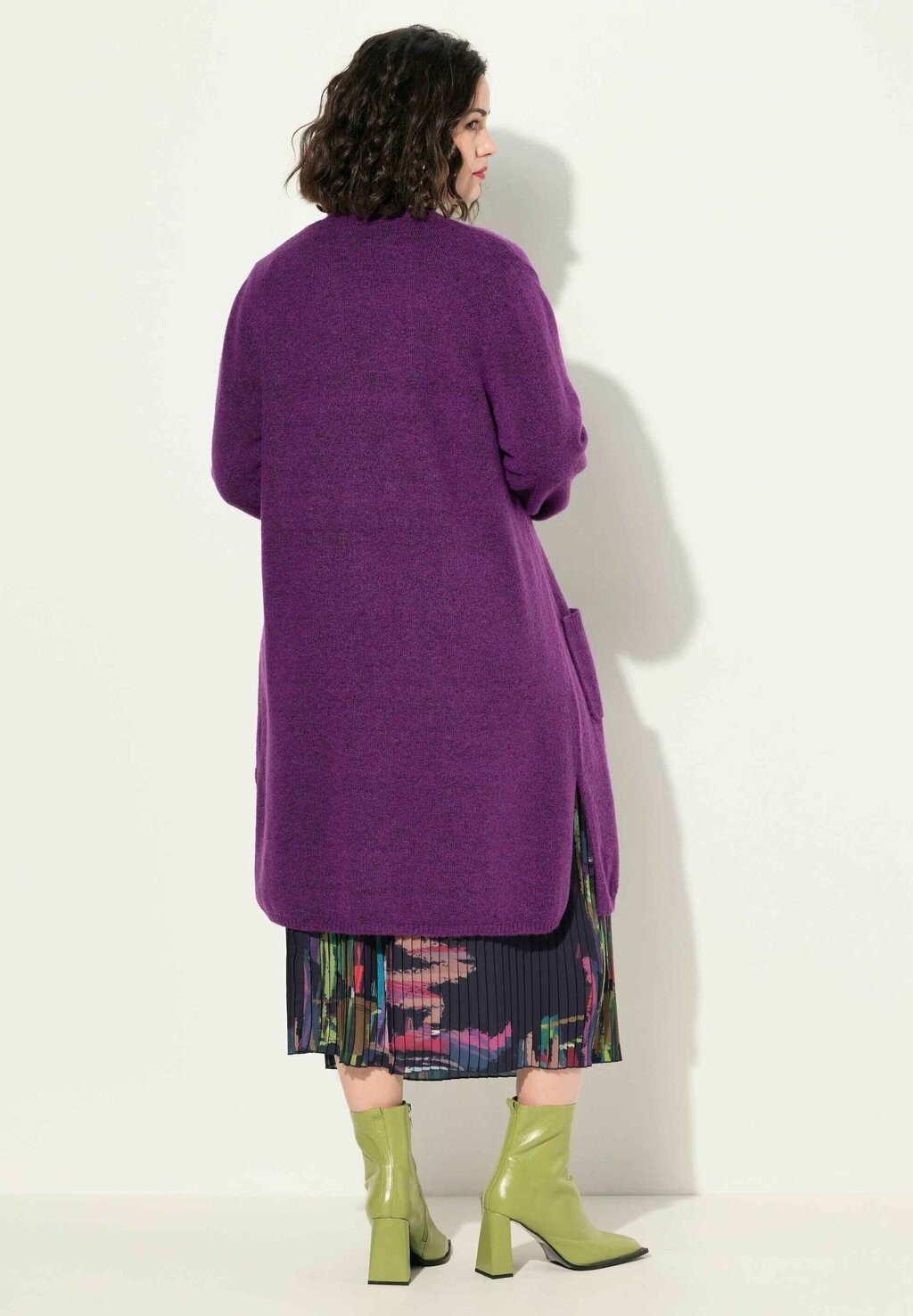 

Кардиган OPEN SHAPE LONG SLEEVE Ulla Popken, цвет Berry