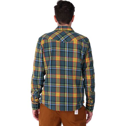 цена Рубашка в горную клетку мужская Topo Designs, цвет Olive Multi Plaid