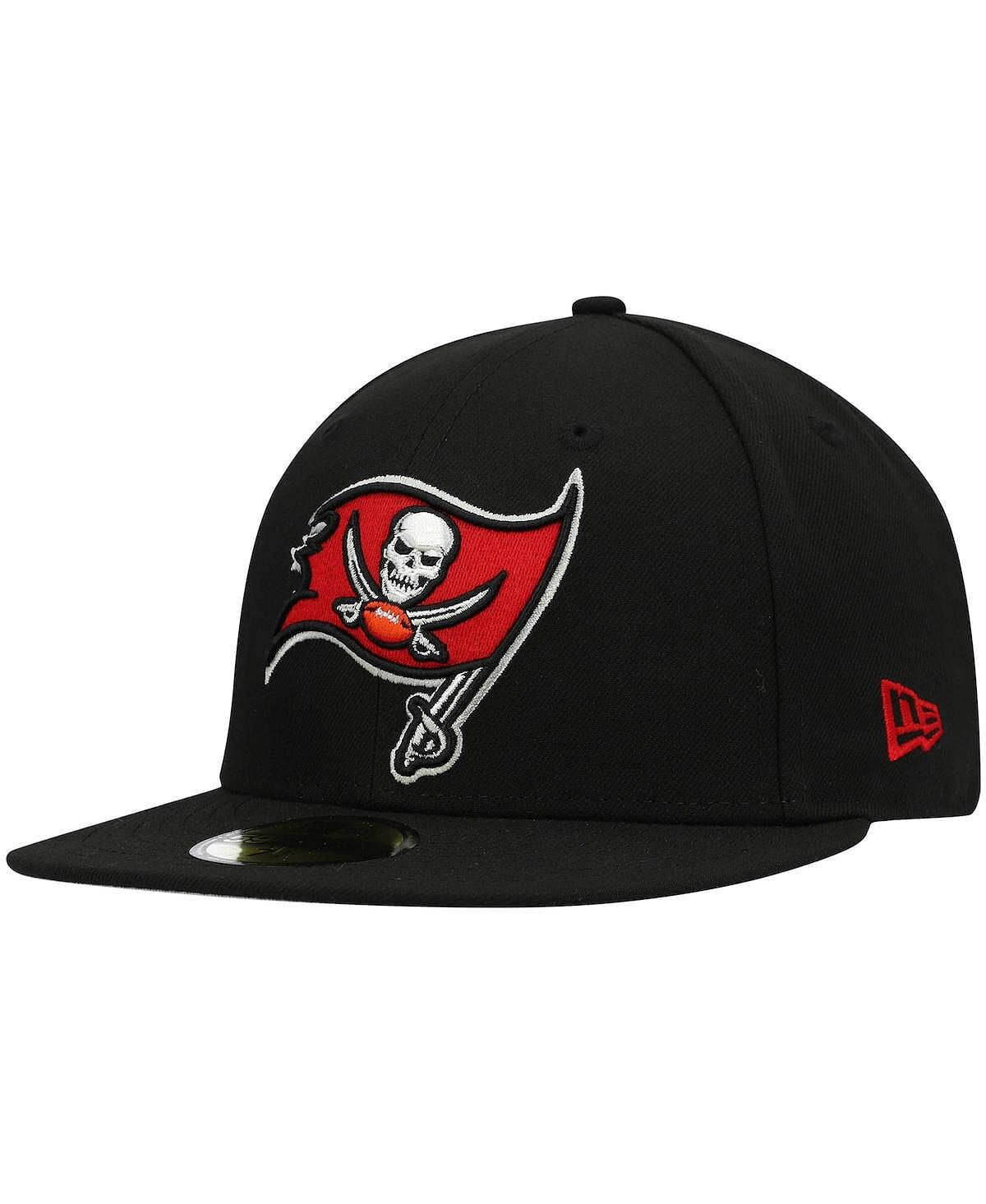 

Мужская черная кепка с логотипом Tampa Bay Buccaneers Omaha 59Fifty New Era