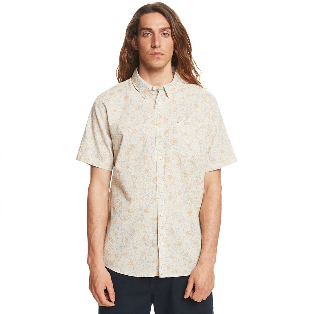 

Рубашка с коротким рукавом Quiksilver Mellow Fuzz, бежевый