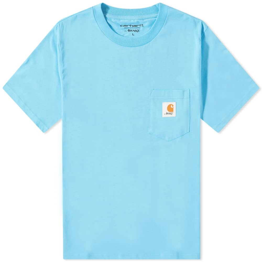 

Футболка с карманами Awake NY x Carhartt WIP, синий