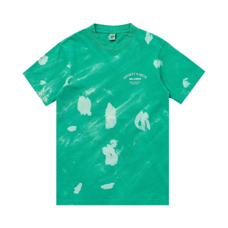 

Футболка Sporty & Rich Wellness Studio Tie Dye 'Tahiti', зеленый