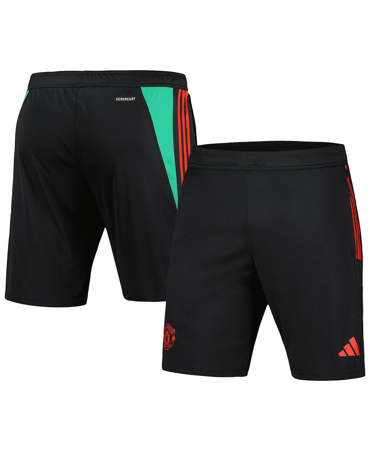 Мужские черные тренировочные шорты AEROREADY Манчестер Юнайтед 2023/24 adidas