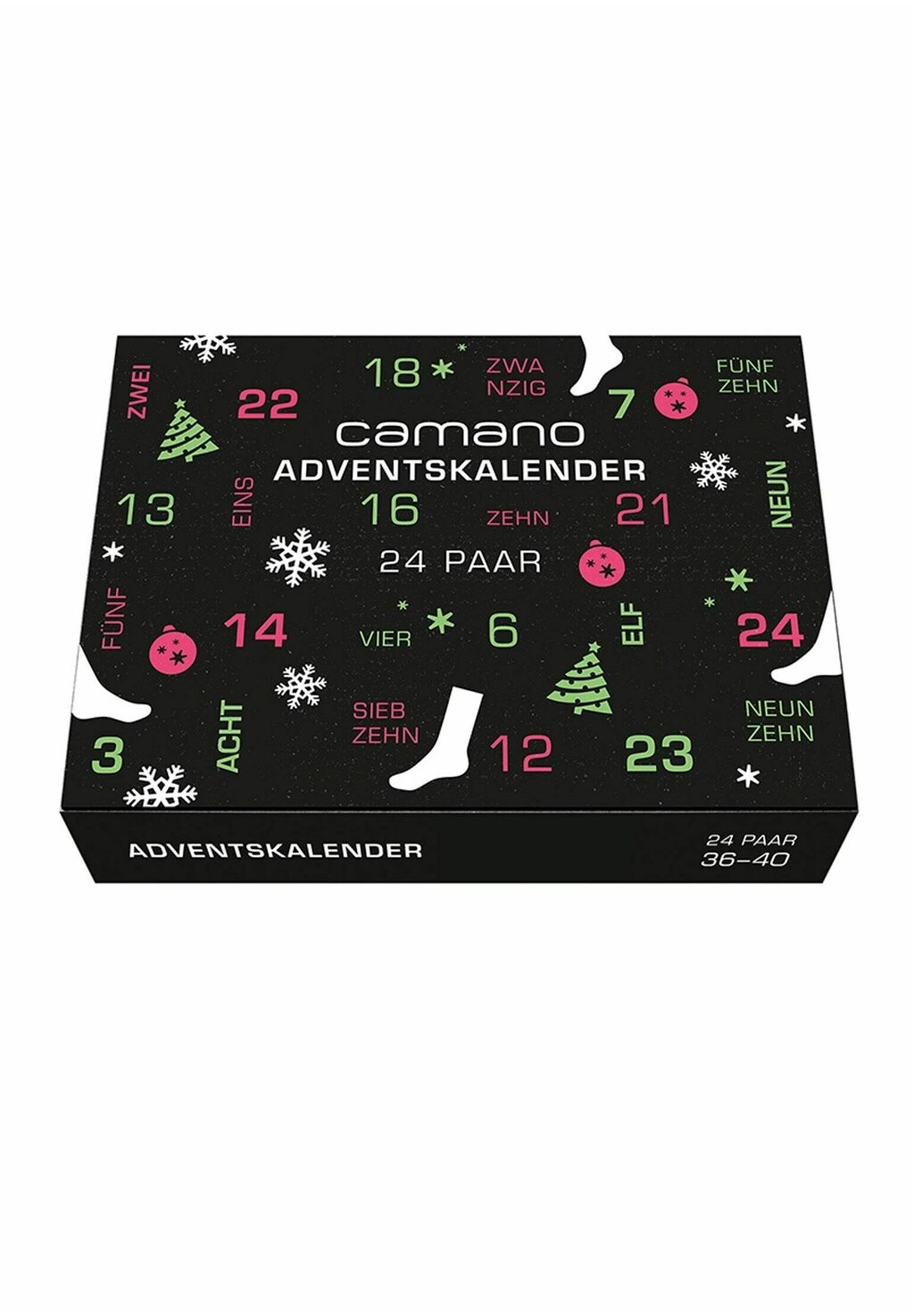 

Носки ADVENT CALENDAR BOX CA-SOFT 24 ПАРЫ camano, женщины