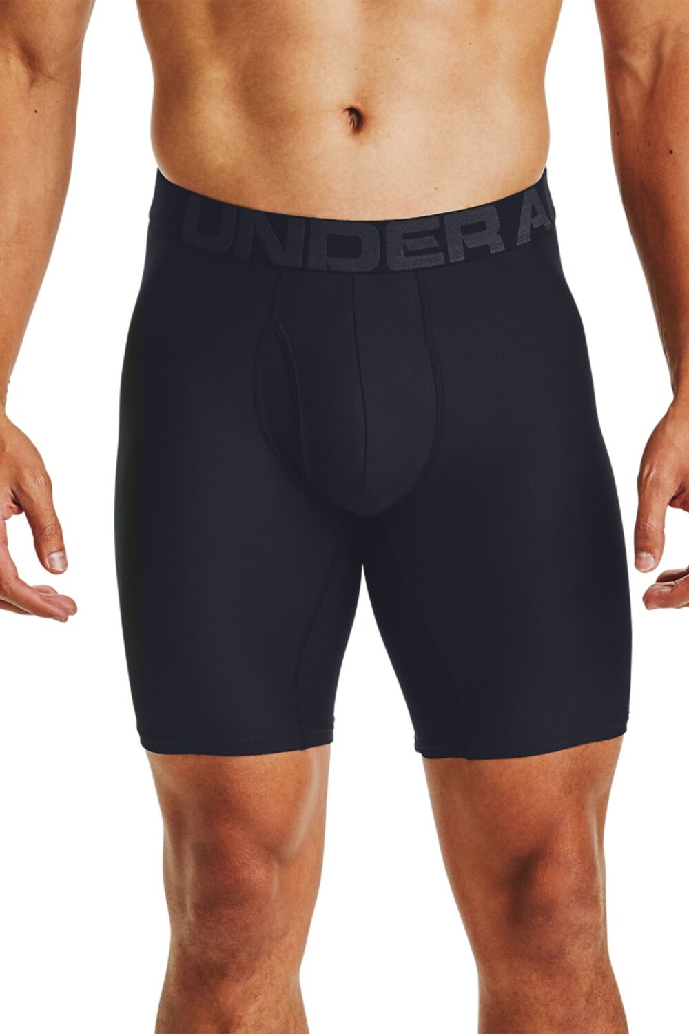 

2 пары черных 9-дюймовых боксеров Tech Under Armour, черный