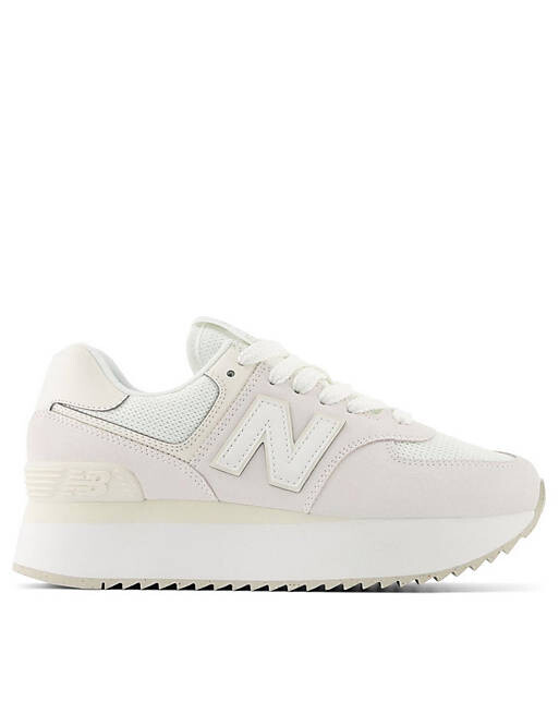 

Белые кроссовки на платформе New Balance 574Z