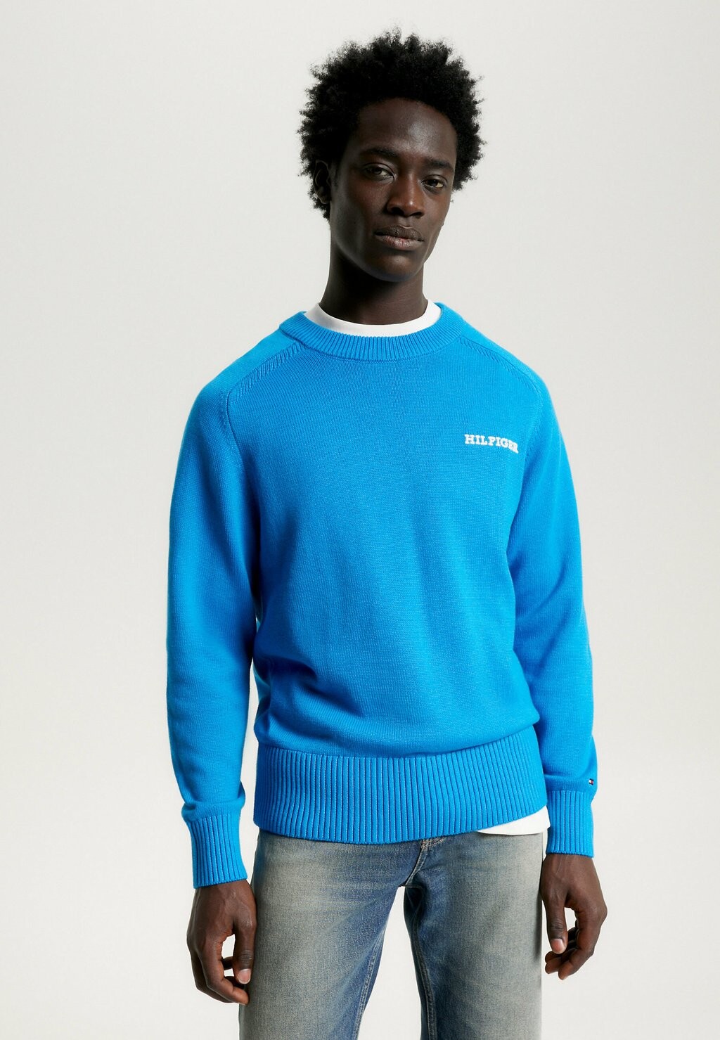 

Свитер MONOTYPE CREW NECK Tommy Hilfiger, лазурно-синий